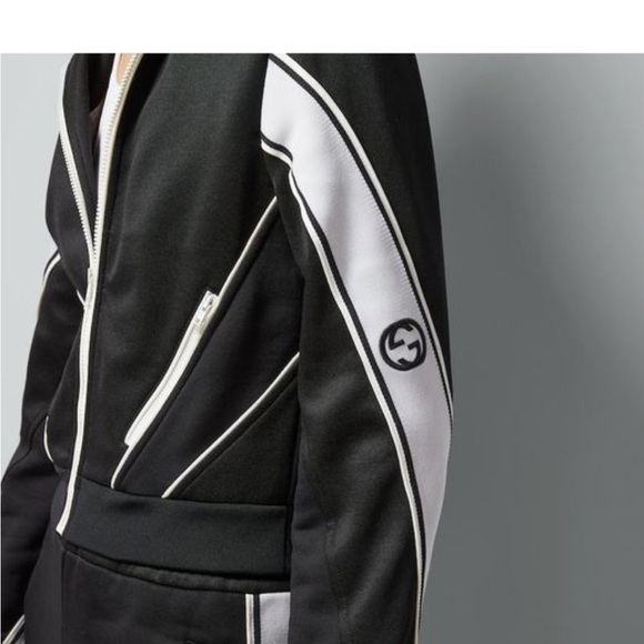 Gucci black white track gg jacket - size small - Picture 4 of 16